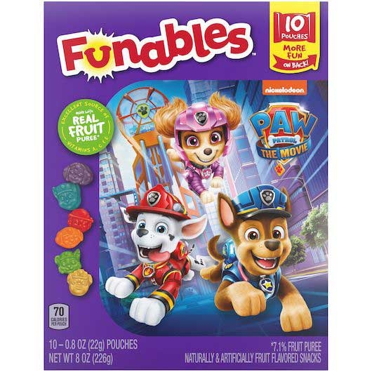 Ferrara Funables Paw Patrol Fruit Snacks, 8 Ounce -- 8 per case