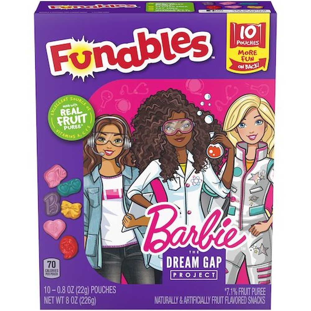 Ferrara Funables Barbie Snacks, 8 Ounces -- 8 per case