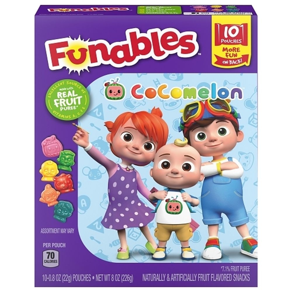 Ferrara Funables Cocomelon Fruit Snacks, 8 Ounce -- 8 per case