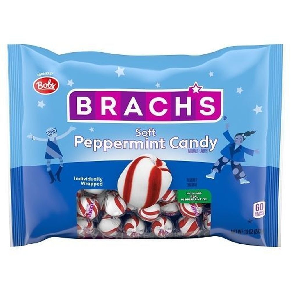 Brachs Soft Peppermint Candies, 10 Ounce Laydown Bag -- 6 per case