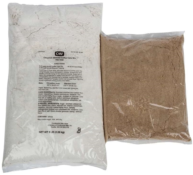 Continental Mills Cinnamon Streusel Coffee Cake Mix, 7 Pound -- 4 per case