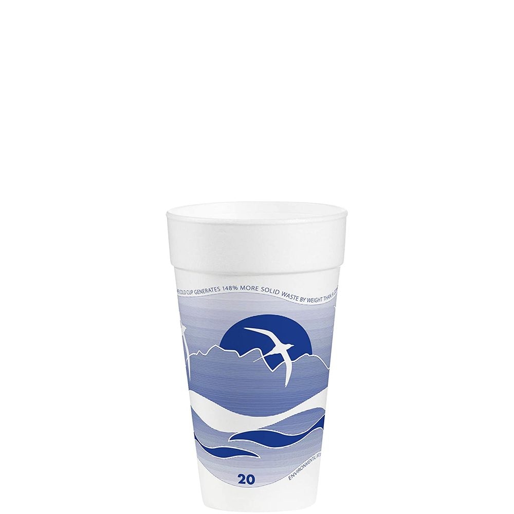 J Cup Horizon Blueberry EPS Foam Cup, 20 Ounce Capacity -- 500 per case