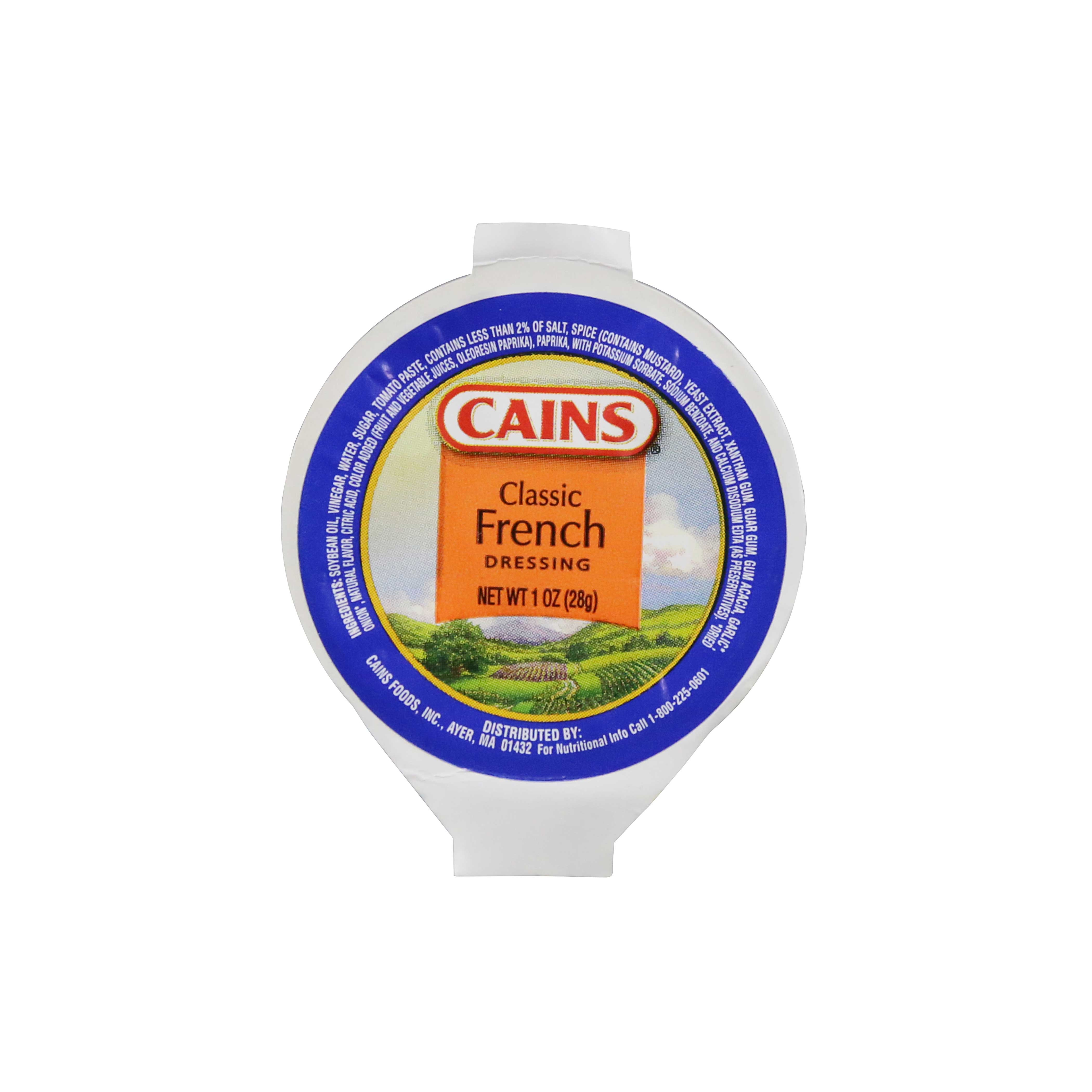 Cains French Dressing, 1 Ounce -- 200 per case.