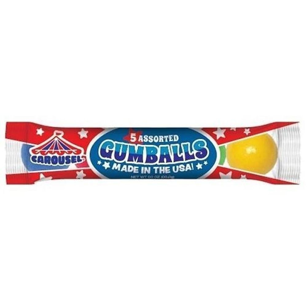 Carousel 5 Gumball Tube -- 216 per case