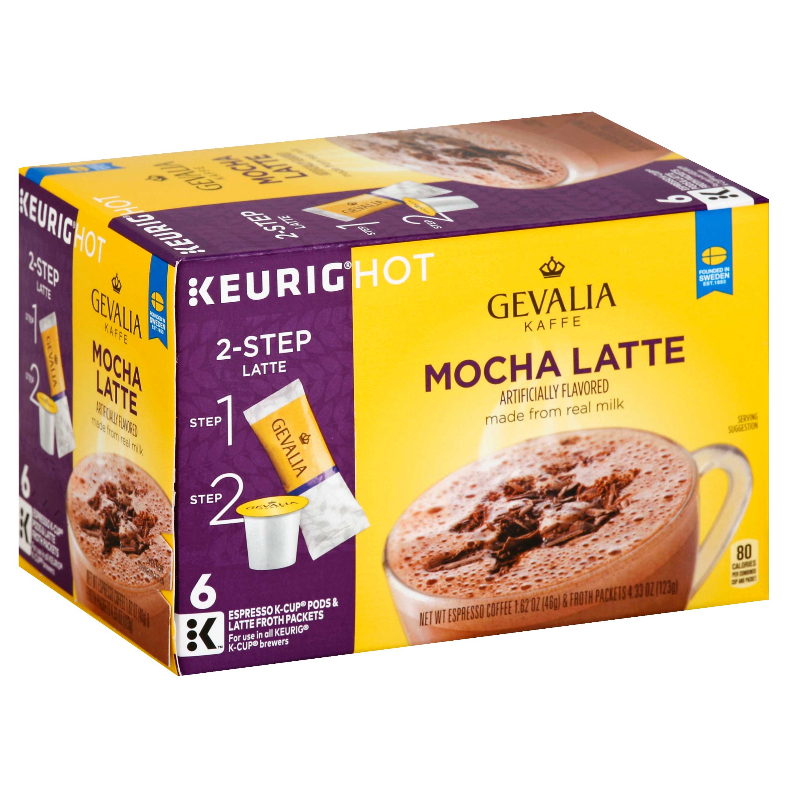 Gevalia Mocha Latte Coffee, 5.95 Ounce -- 6 per case.