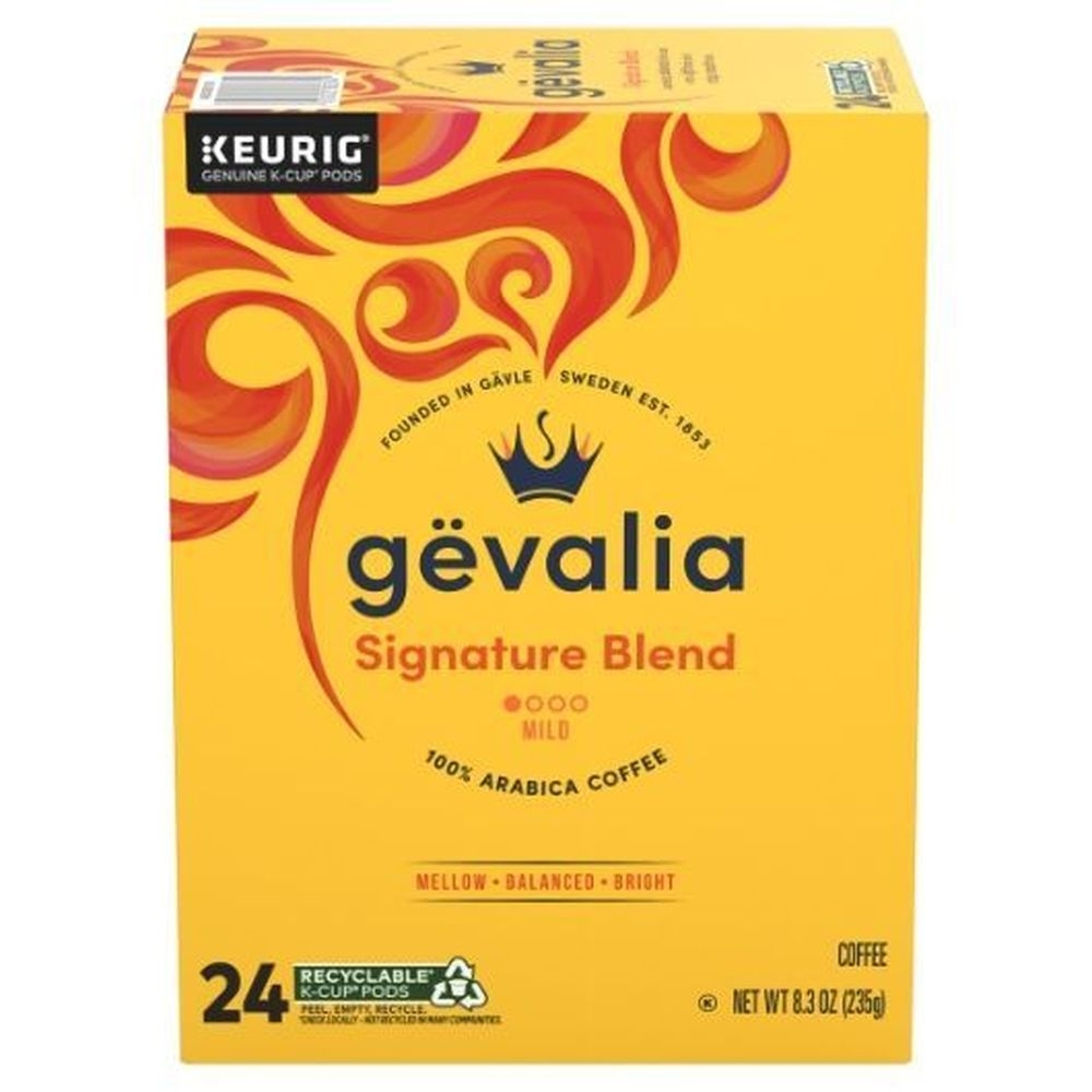 Gevalia Signature Blend Light Roast K-Cup Coffee Pod, 24 count -- 4 per case