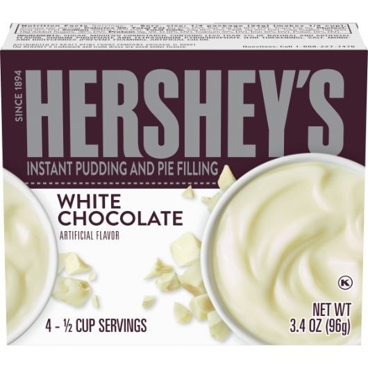 Hersheys White Chocolate Pudding and Pie Filling, 3.4 Ounce -- 24 per case