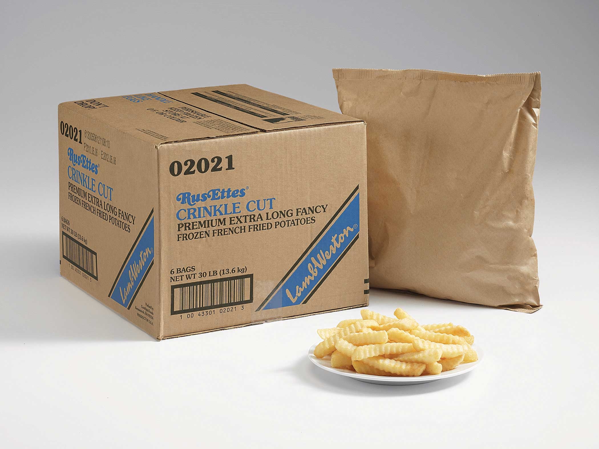 RusEttes Crinkle Cut Frozen French Fried Potatoes, 5 pound -- 6 per case