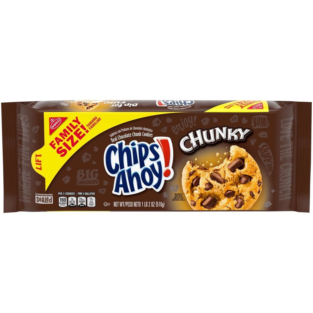 Chips Ahoy Chunky Chocolate Chip Cookie, 18 Ounce -- 12 per case