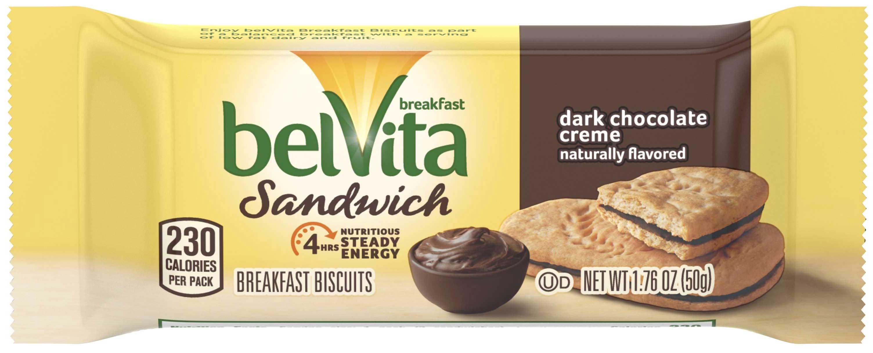 Belvita Dark Chocolate Breakfast Biscuit, 1.76 Ounce -- 64 per case.