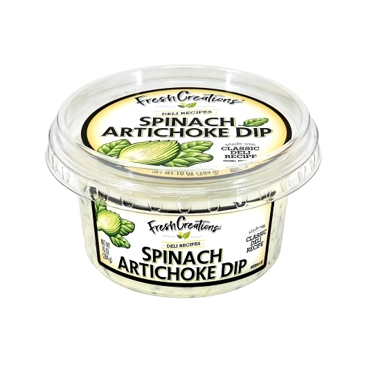 Fresh Creations Spinach Artichoke Dip, 10 Ounce -- 6 per case
