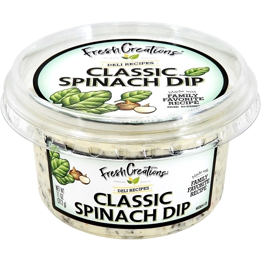 Fresh Creations Spinach Dip, 11 Ounce -- 6 per case