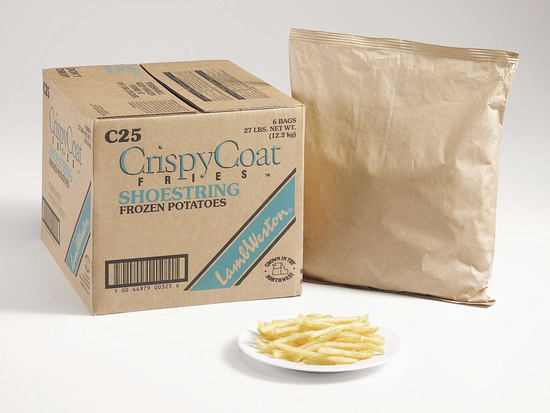 Lamb Weston Crispy Coat Shoestring Cut Potato Fry, 4.5 Pound -- 6 per case.