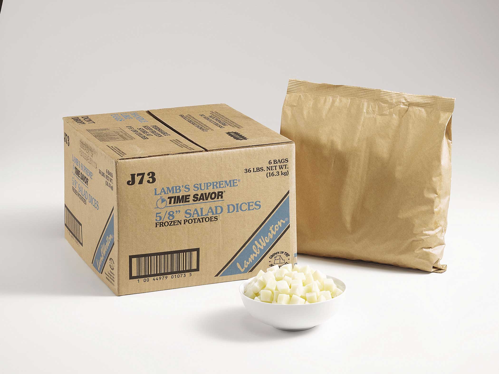 Time Savor Salad Dices - 6 lb. package, 6 packages per case