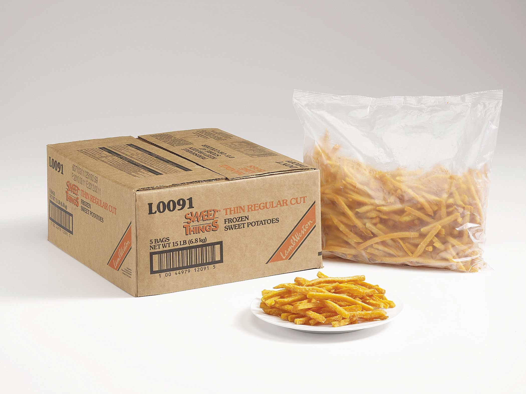 Sweet Things Sweet Potato Regular Cut Fry, 3 Pound -- 5 per case.