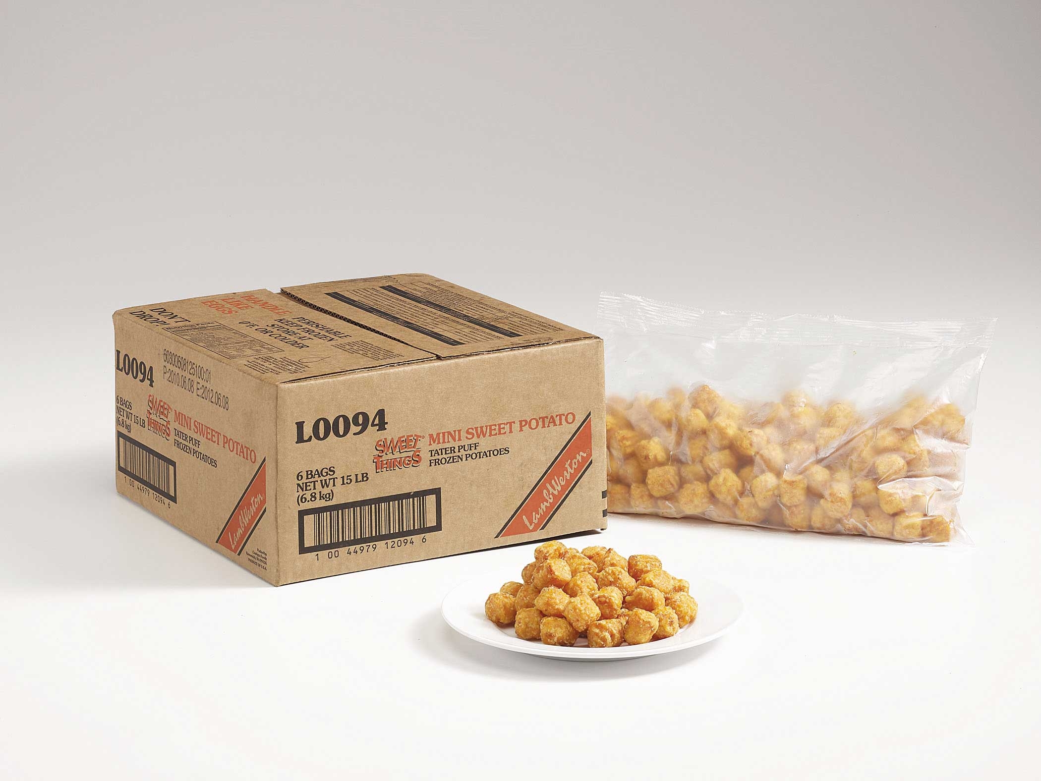 Sweet Things Sweet Potato Mini Tater Puff, 2.5 Pound -- 6 per case.
