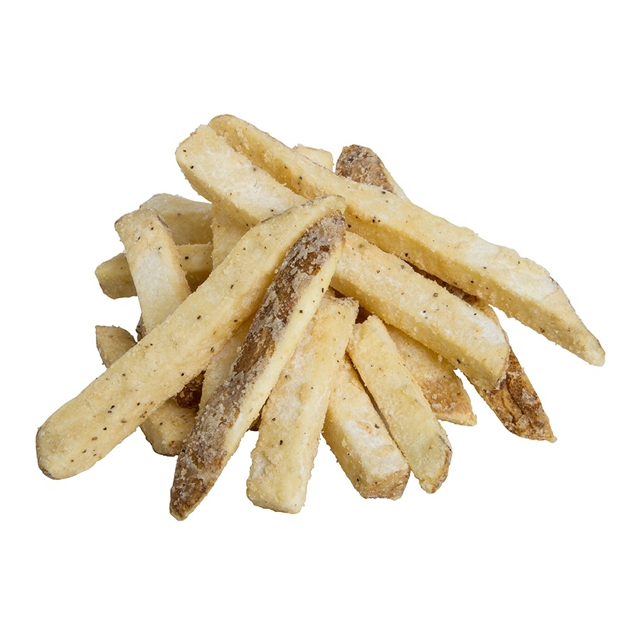 Lambs Seasoned Seashore Style Straight Cut Skin On French Fried Potatoes, 5 Pound -- 6 per case.