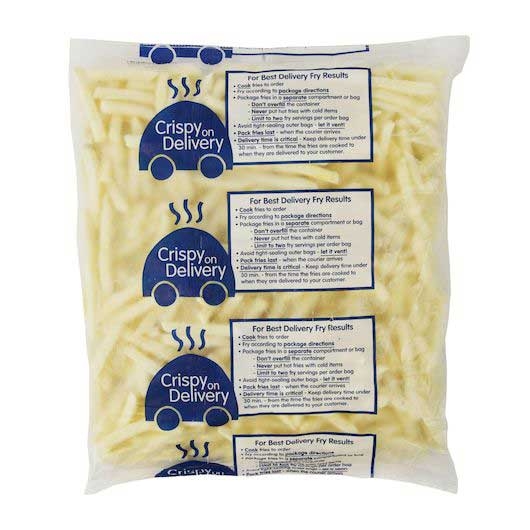 Crispy Coat 3/8 inch Regular Cut Fries, 5 Pound -- 6 per case