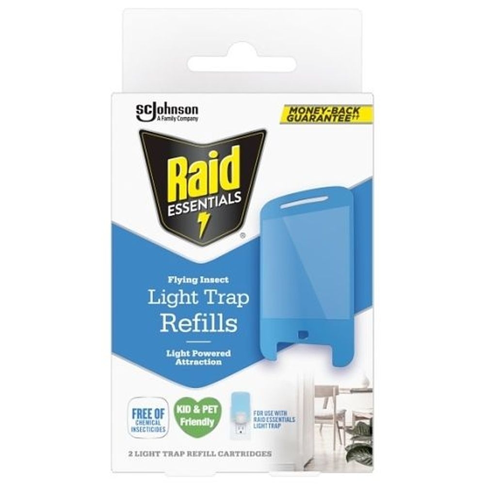 Raid Essentials Flying Insect Light Trap Refill, 2 count -- 8 per case