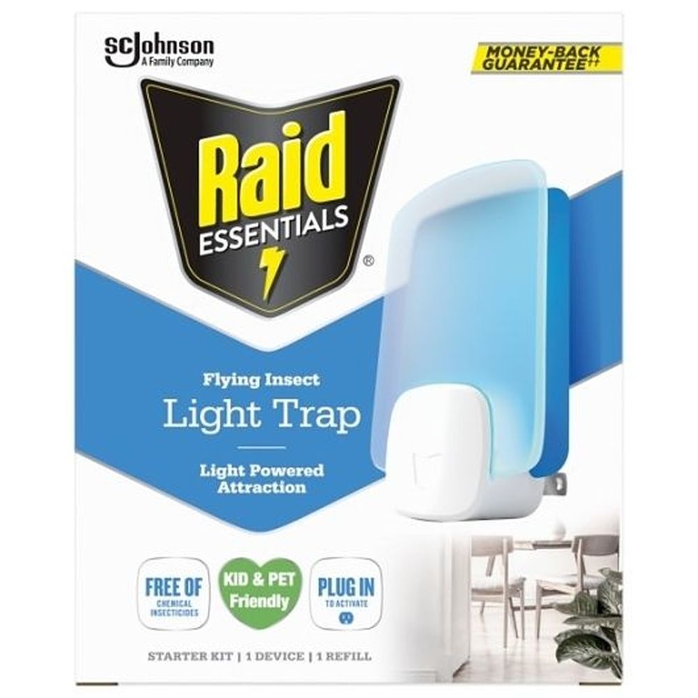 Raid Essentials Flying Insect Light Trap -- 4 per case