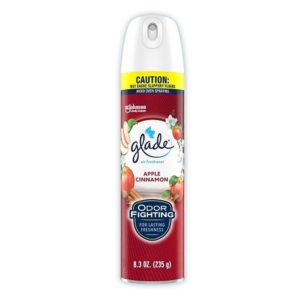 Glade Apple Cinnamon Air Freshener Spray, 8.3 Ounce Aerosol -- 6 per case