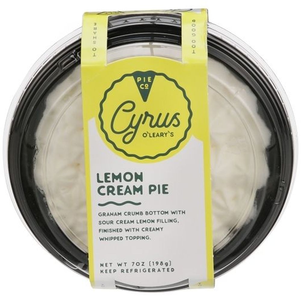 Cyrus Olearys Lemon Cream Pie, 7 Ounce -- 16 per case