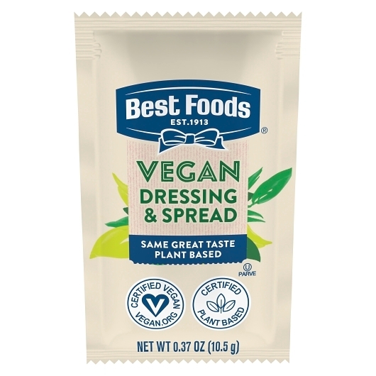 Best Foods Vegan Mayo Dressing and Spread Sachet, 0.37 Ounce -- 160 per case