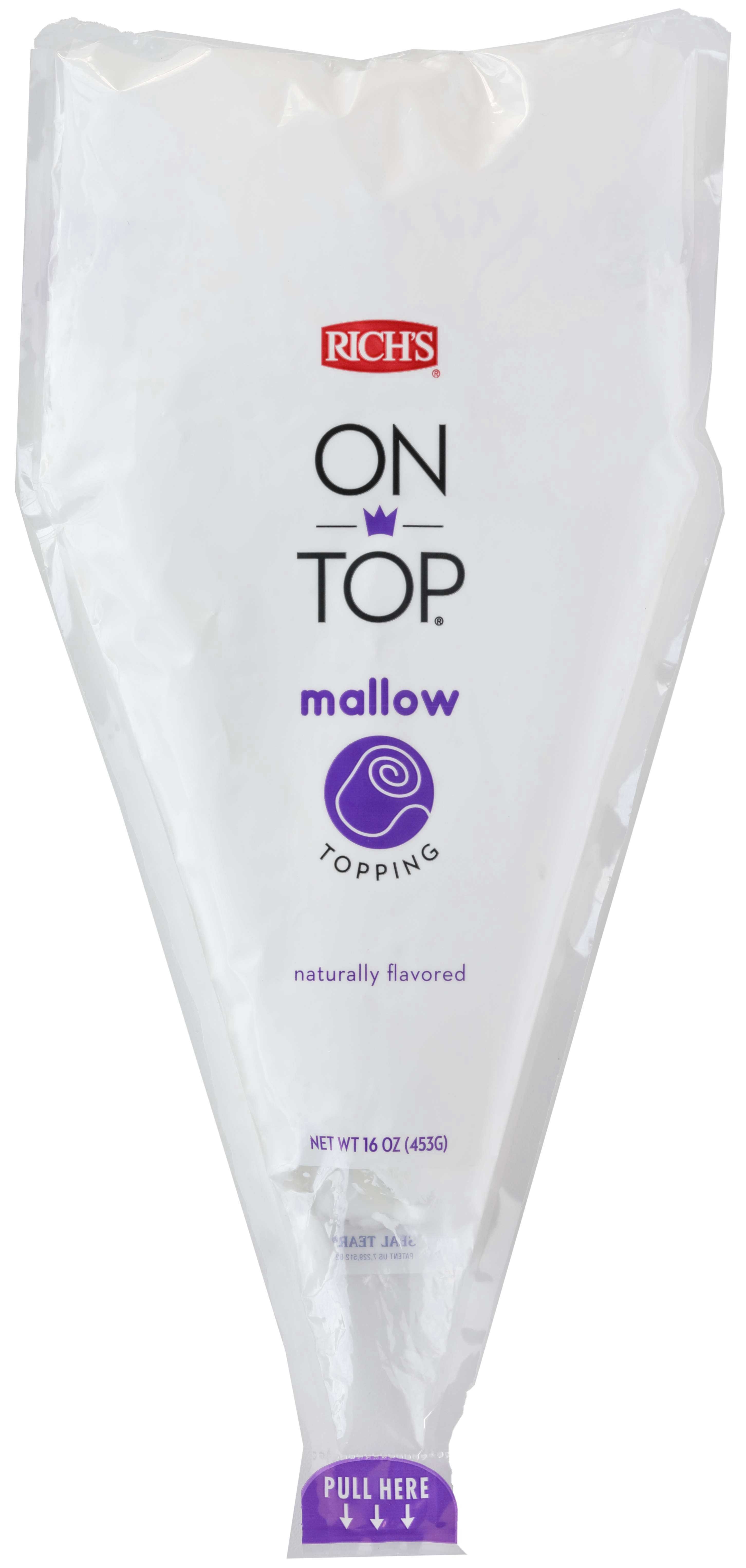 Richs On Top Mallow Natural Flavor Topping, 16 Ounce -- 6 per case