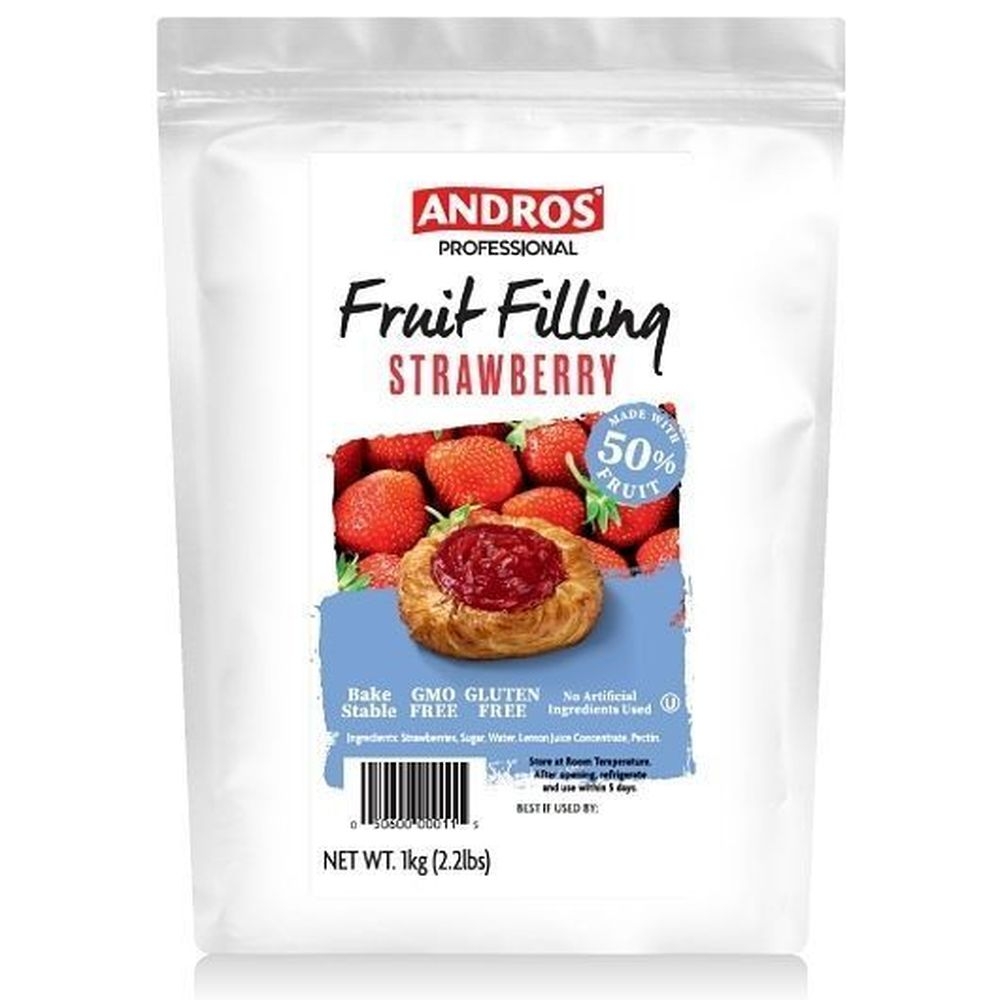 Andros Professional 50 Percent Strawberry Fruit Filling, 2.2 Pound -- 6 per case
