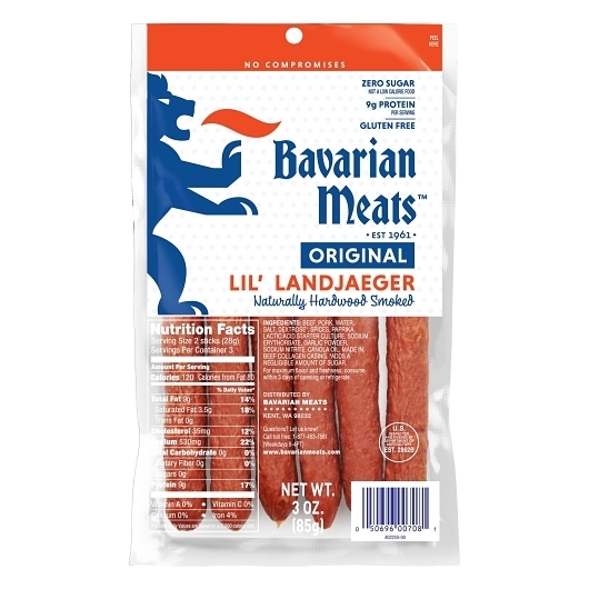 Bavarian Meats Original Lil Landjaeger, 3 Ounce -- 36 per case