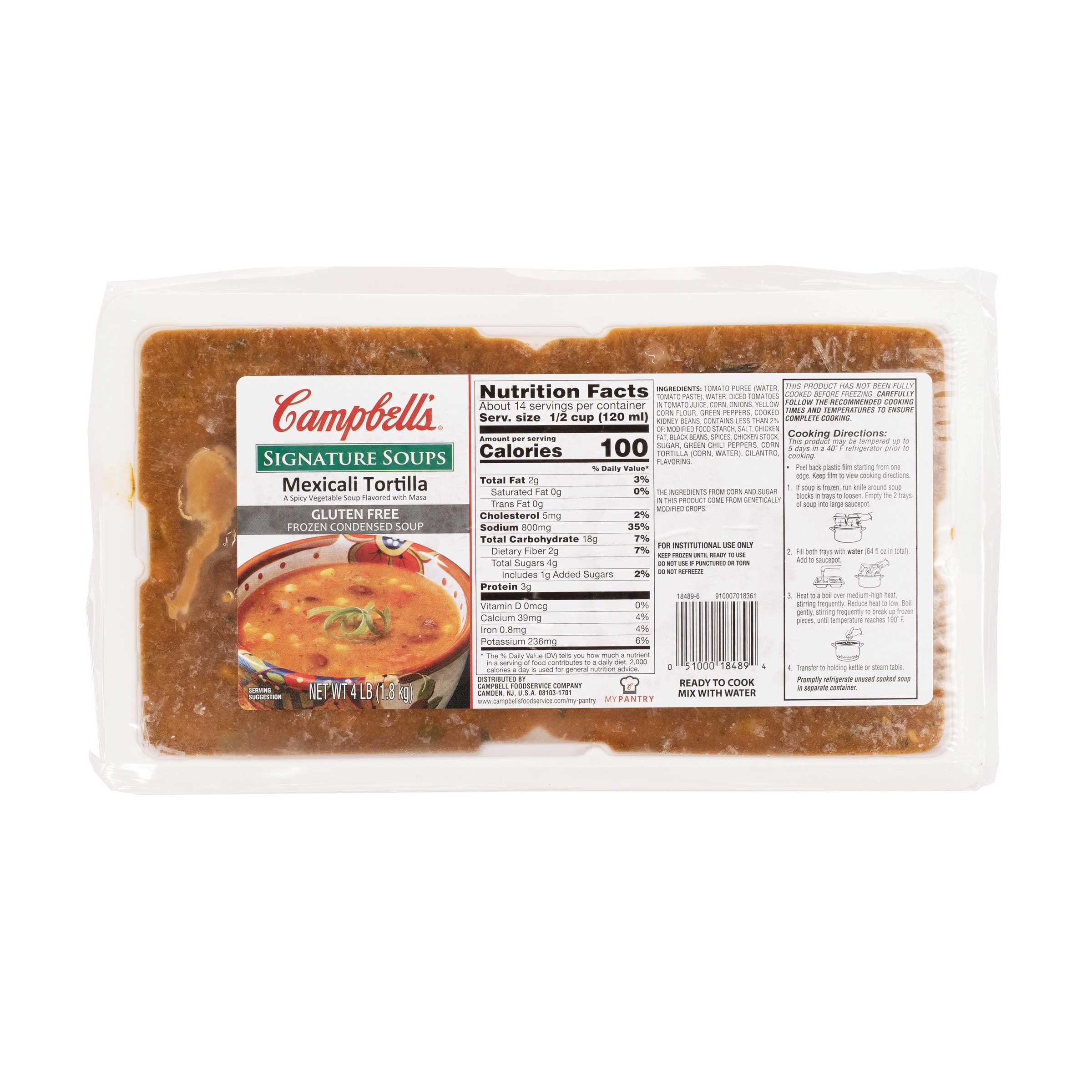Campbells Mexicali Tortilla Soup, 4 Pound -- 3 per case.