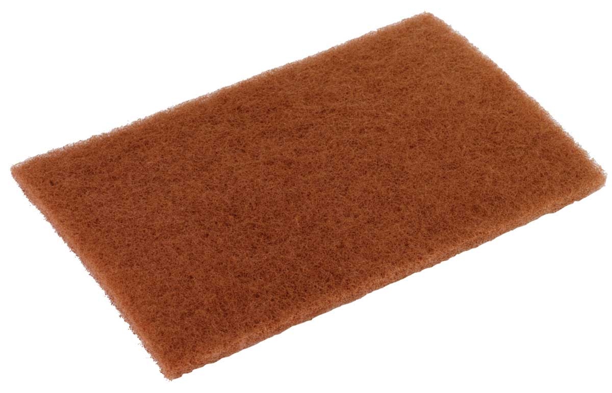 Disco Walnut Brown Scouring Pad, 6 x 9 inch -- 20 per case.