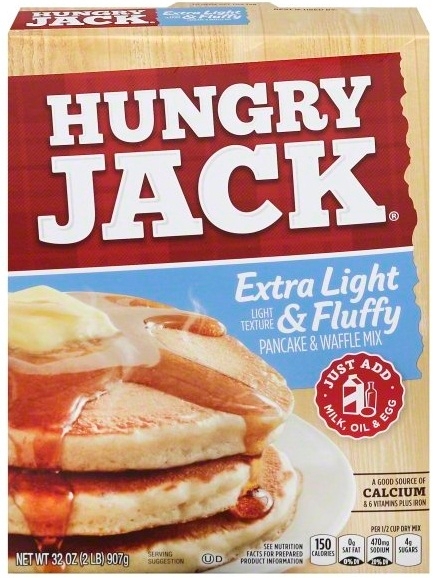 Hungry Jack Extra Light N Fluffy Pancake Mix, 32 Ounce -- 6 per case