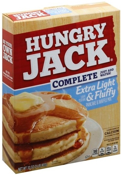 Hungry Jack Complete Extra Light Pancake and Waffle Mix, 32 Ounce -- 12 per case