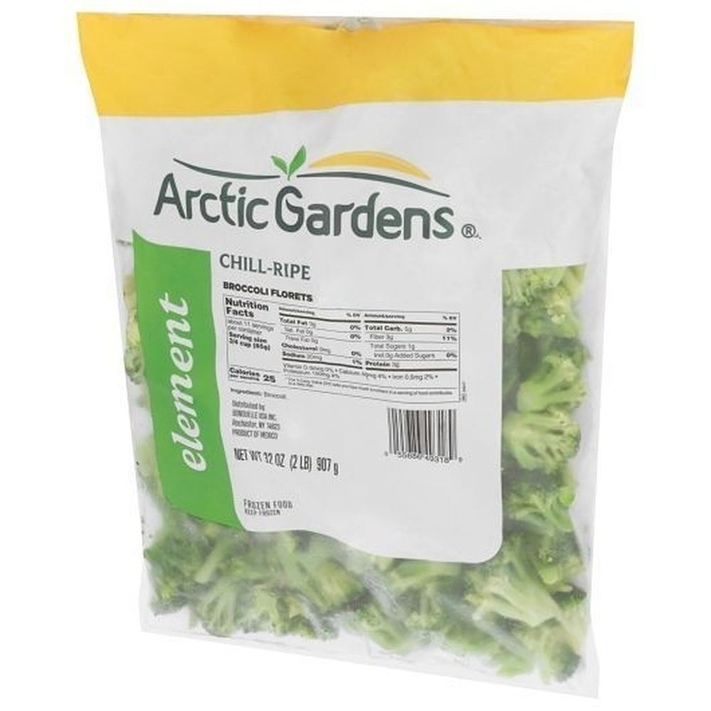 Chill Ripe Medium Broccoli Florets, 2 Pound -- 12 per case