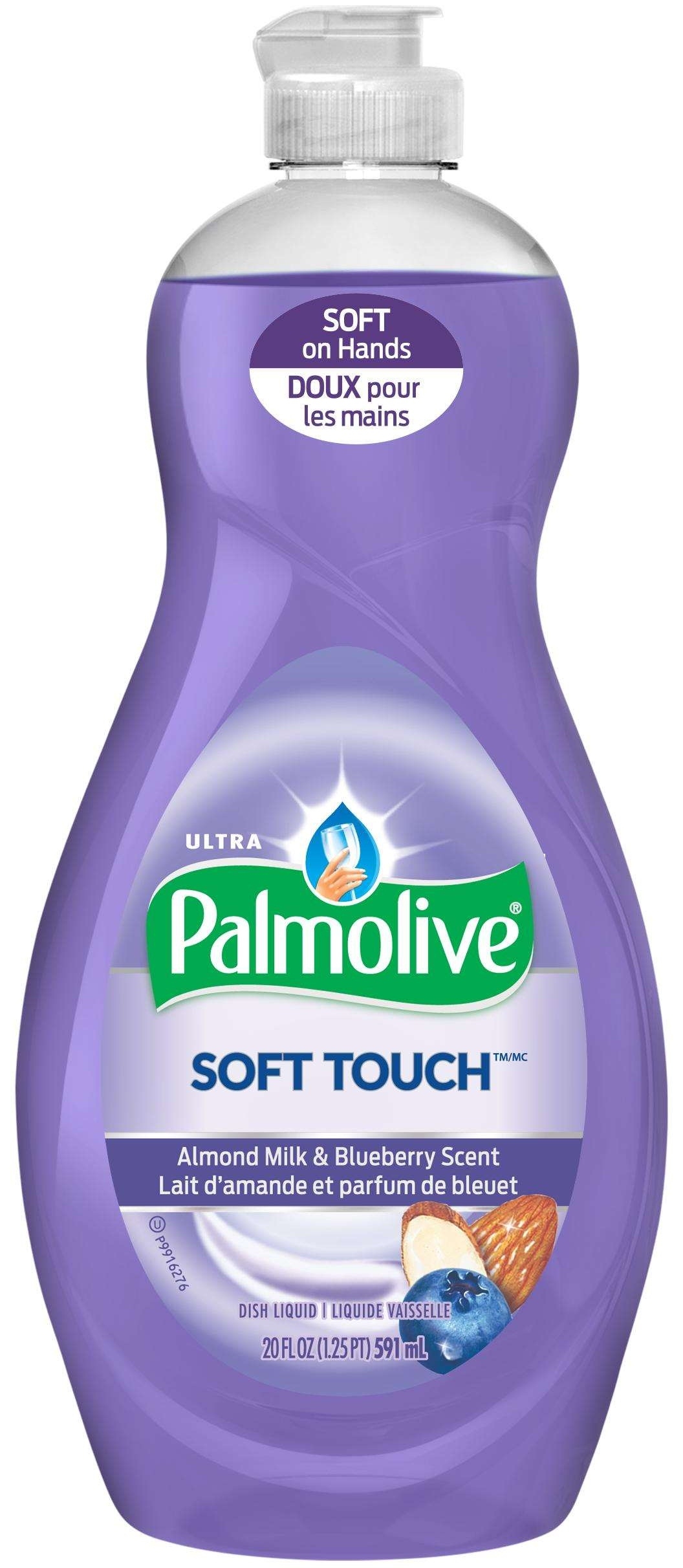 Palmolive Soft Touch Almond Blueberry Ultra Dish Soap, 20 Fluid Ounce -- 9 per case