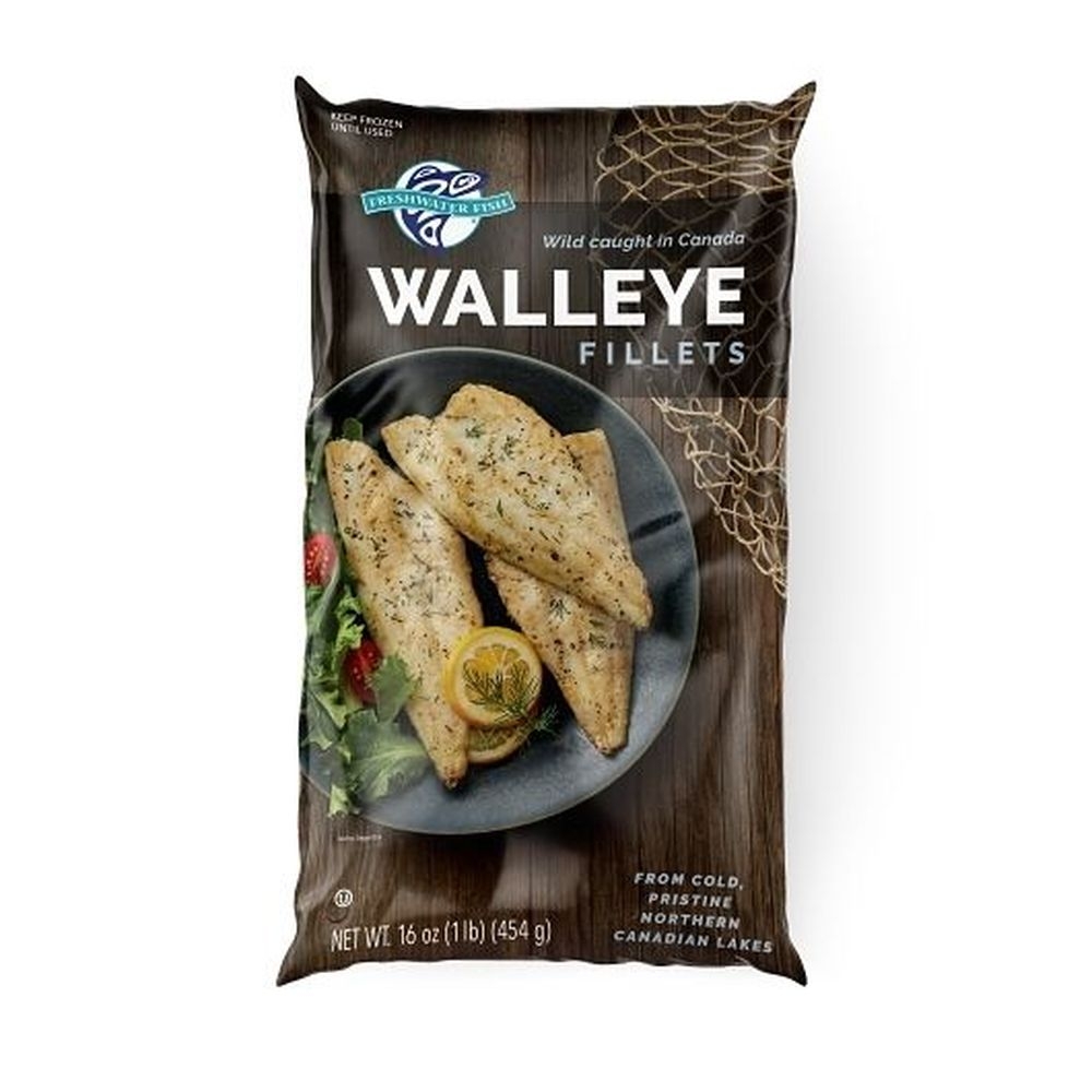 Freshwater Marketing Walleye Fillets, 16 Ounce Bag -- 15 per case