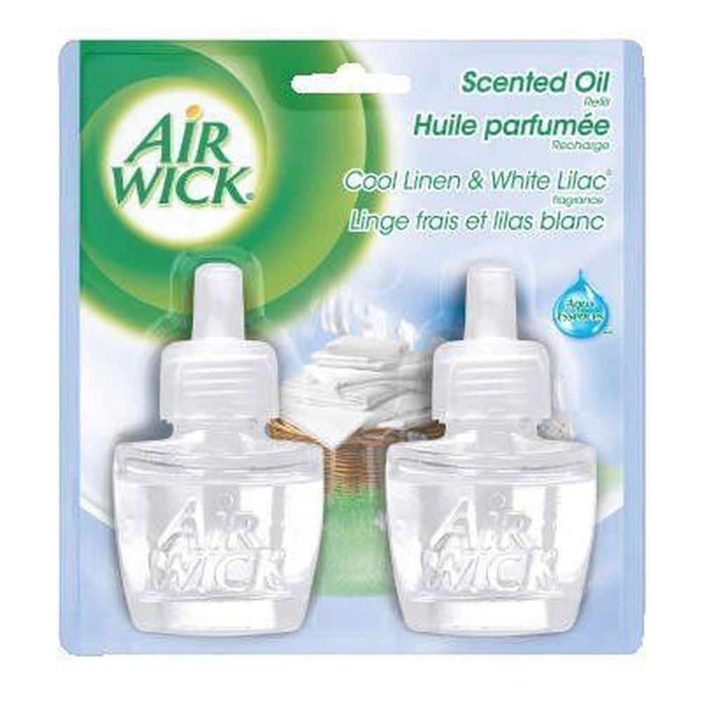 Air Wick Fresh Linen Scented Oil Refill - Twin Pack, 0.67 Ounce -- 6 per case.