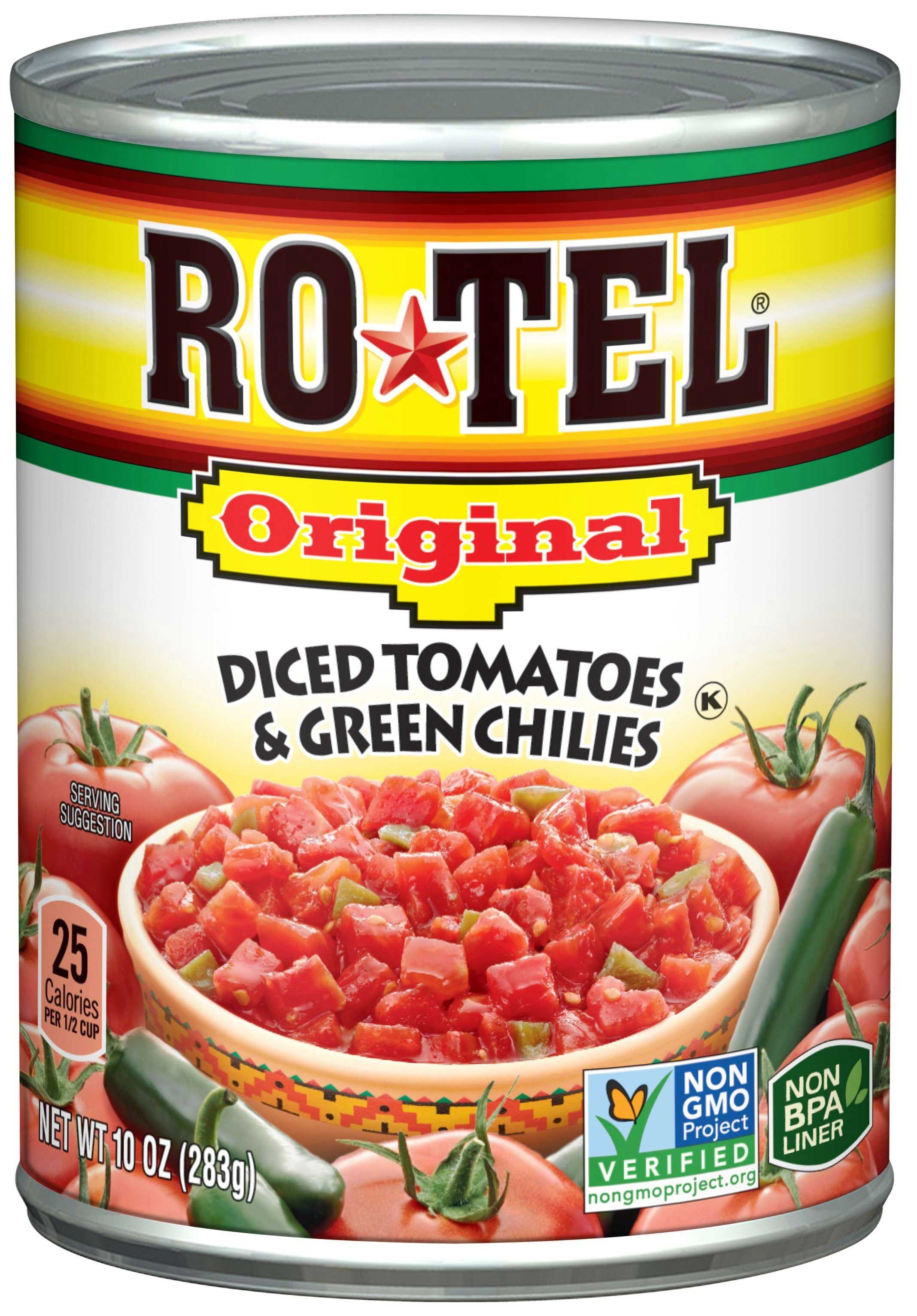 Ro Tel Diced Tomatoes and Green Chilies , 10 Ounce Can -- 12 per case