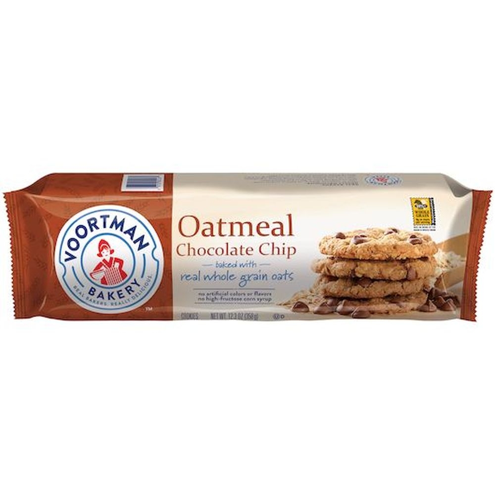 Voortman Oatmeal Chocolate Chip Cookie, 12.3 Ounce -- 12 per case