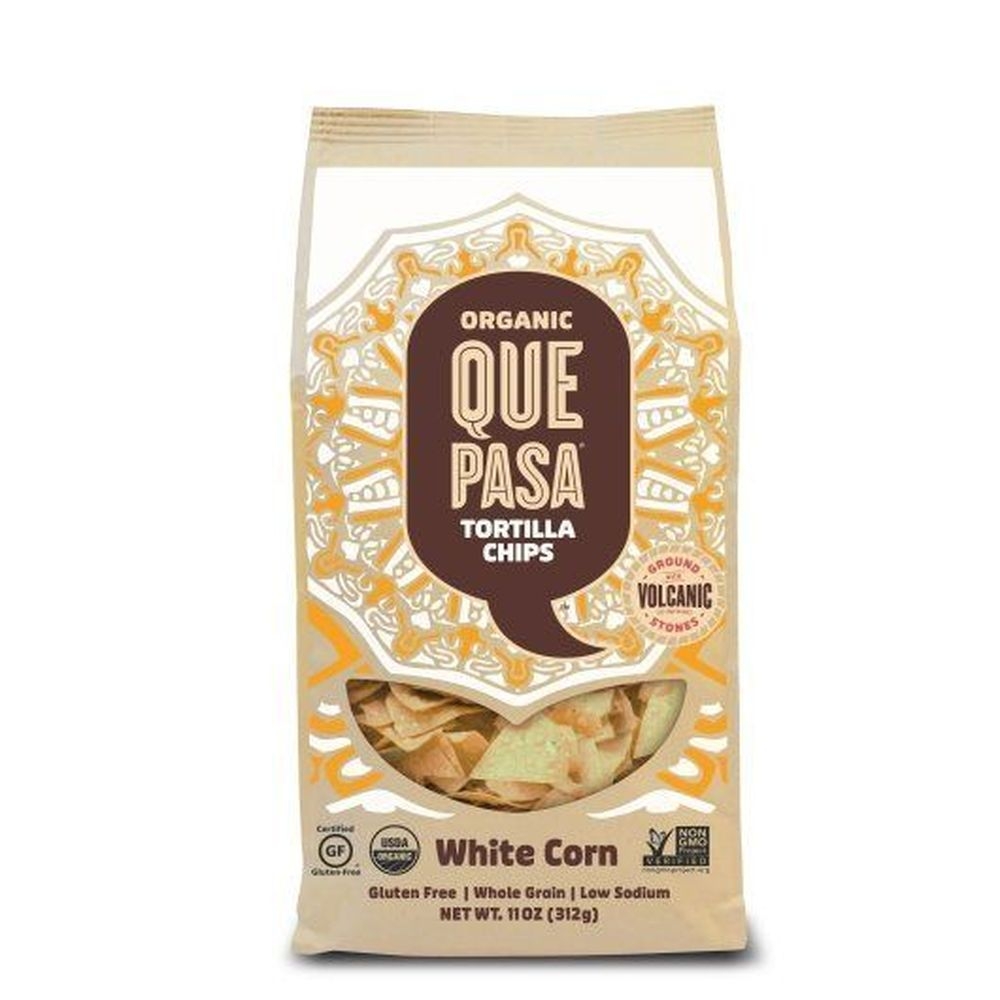 Que Pasa Organic White Chips, 11 Ounce -- 6 per case