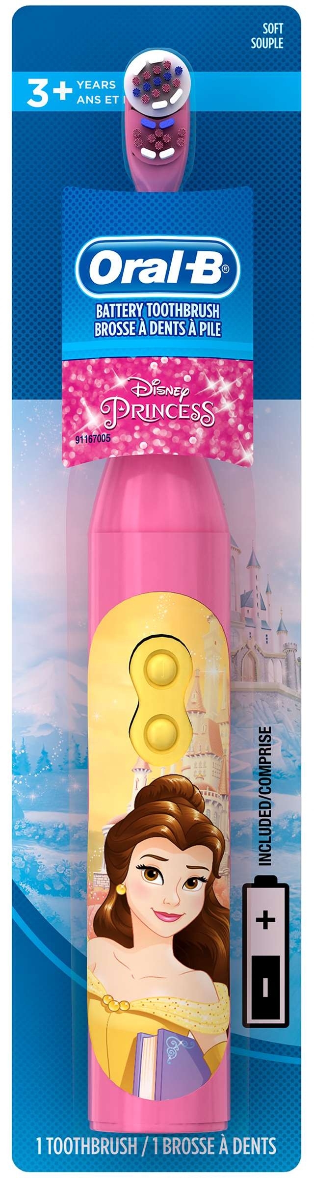 Oral B Pro Health Stages Power Disney Princess Kids Soft Battery Toothbrush -- 24 per case