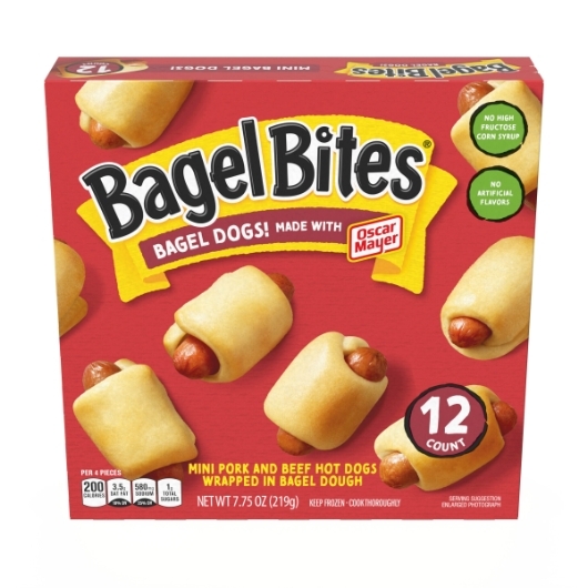 Bagel Bites Mini Pork and Beef Bagel Dogs, 7.75 Ounce -- 8 per case