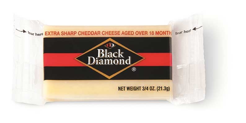 Black Diamond 1 Year White Cheddar Cheese Portions, 0.75 Ounce -- 100 per case.