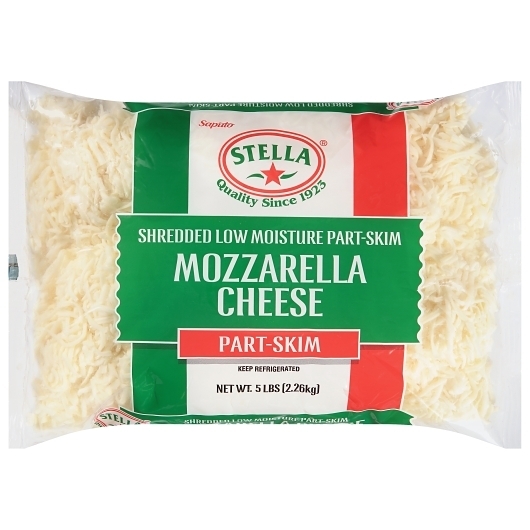 Commodity Feather Shred Mozzarella Cheese, 5 Pound -- 4 per case