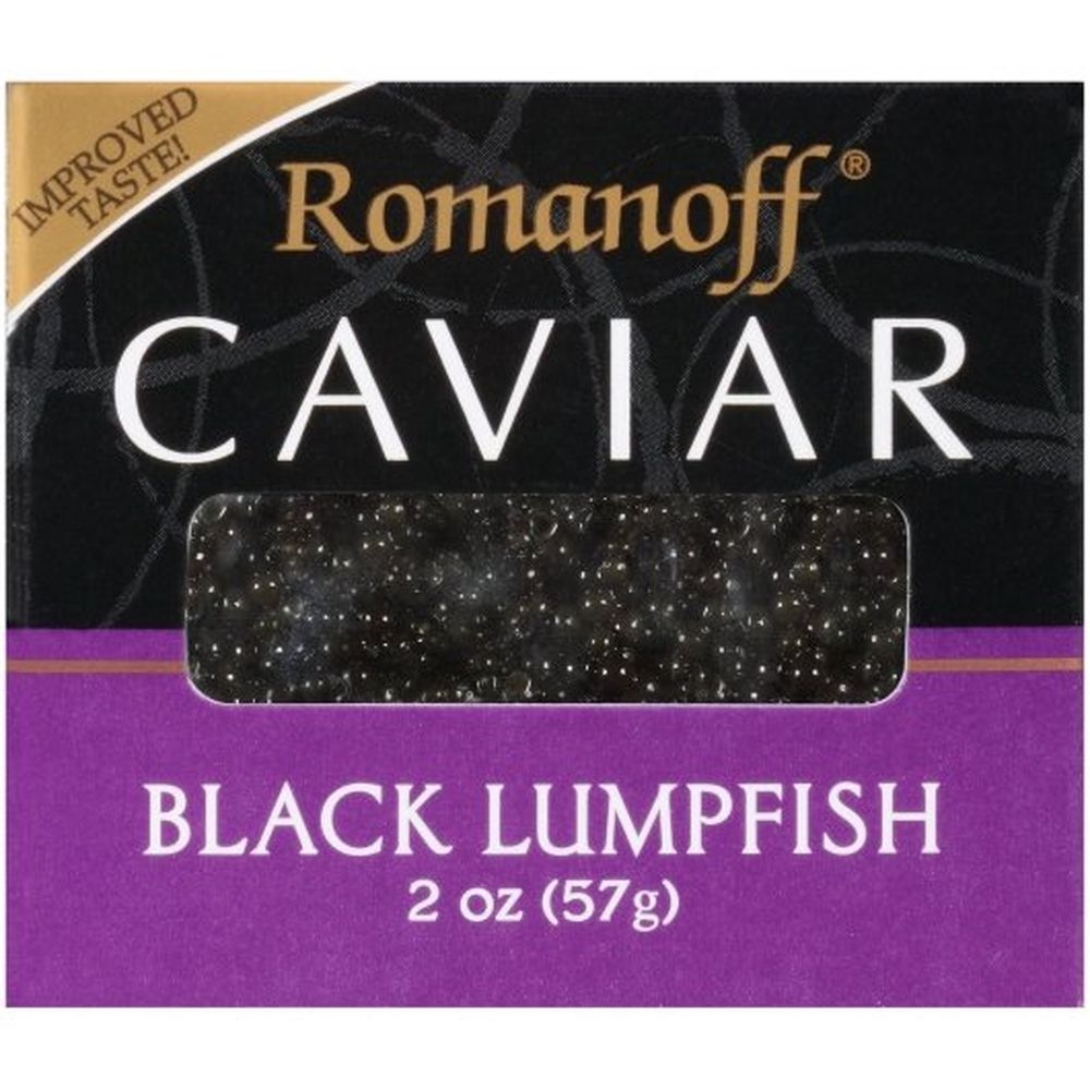 Romanoff Caviar Black Lumpfish, 2 Ounce -- 6 per case