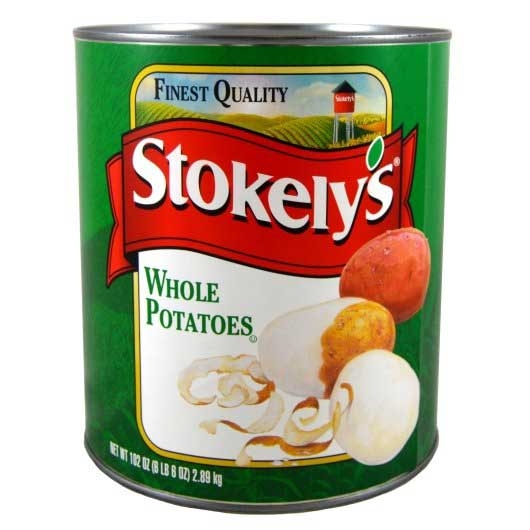 Stokelys Whole Medium Potatoes - no. 10 can, 6 cans per case