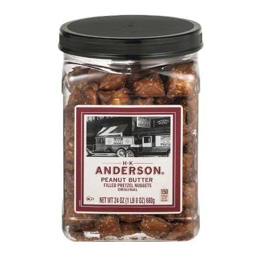 Hk Anderson Peanut Butter Filled Pretzel Nugget, 24 Ounce -- 8 per case
