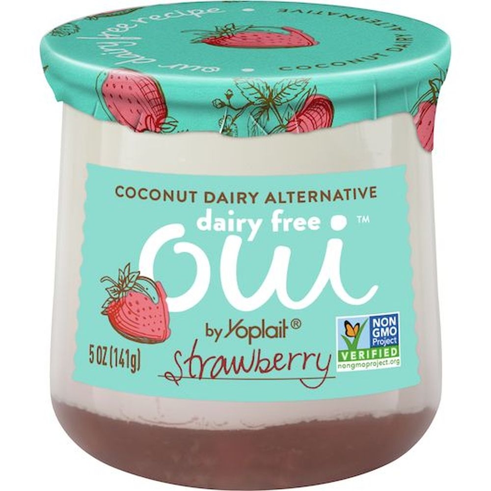 Oui By Yoplait Dairy Free Strawberry Yogurt, 5 Ounce -- 8 per case