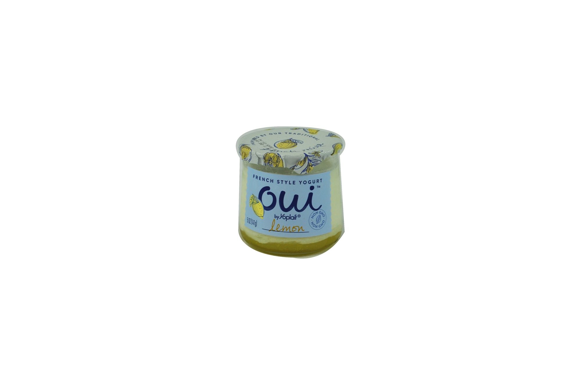 Oui By Yoplait Lemon French Style Yogurt, 5 Ounce -- 8 per case.